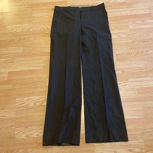Flared work pants, grey coloring, size 8, great condition